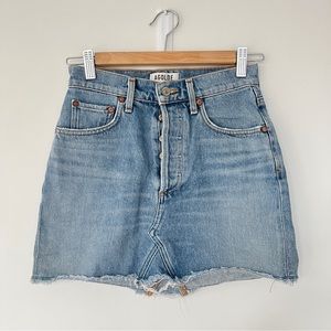 Agolde Quinn denim skirt